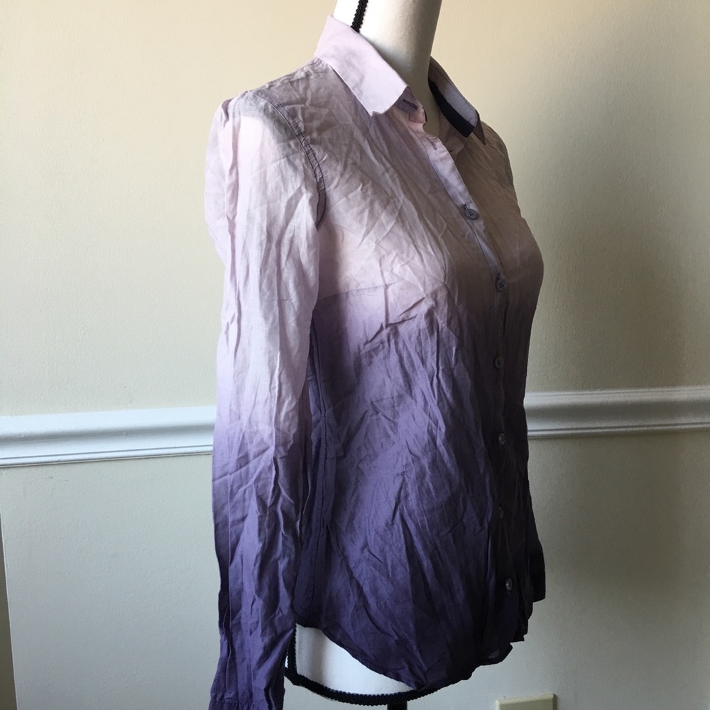 Hm tie dye gradient rainbow purple white shirt - Picture 7 of 7